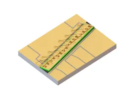 Booster optical amplifier at 1290nm on submount