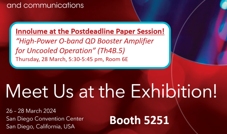 Postdeadline presentation at OFC 2024