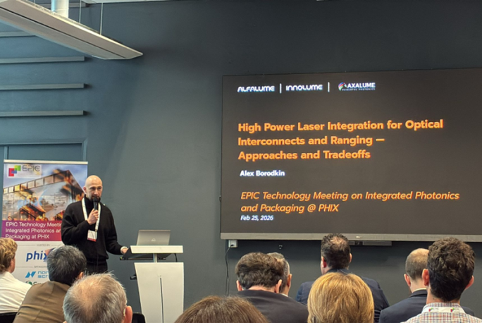 Innolume Presentation at the EPIC Technology Meeting on Integrated Photonics and Packaging at PHIX